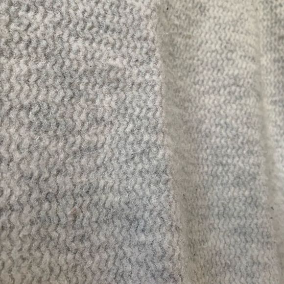 LOFT || Light Grey Waffle Knit Sweater + Wide Sleeves - Picture 4 of 6